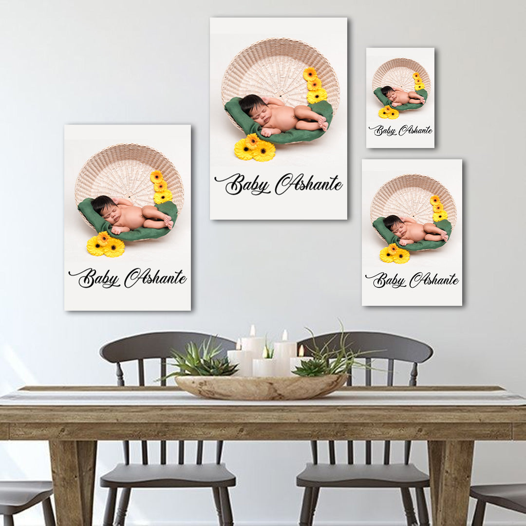 Personalised Baby Canvas - Name