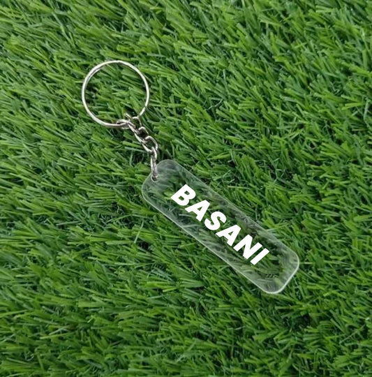 Personalised Acrylic Keyring - Name ONLY