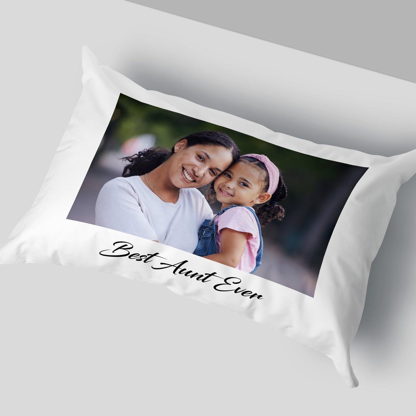 Personalised Best Aunt Pillowcase - Photo