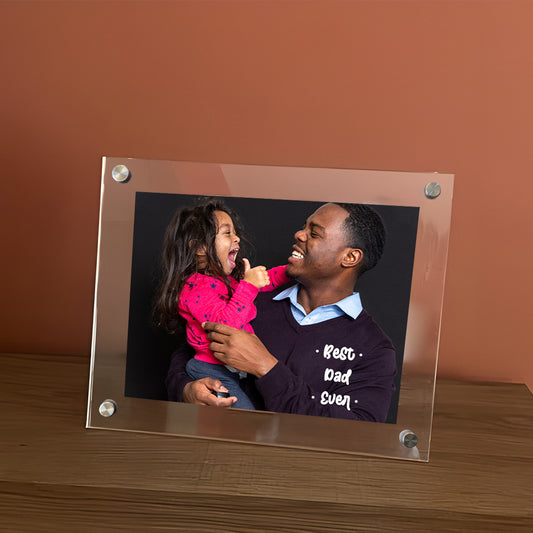Personalised Acrylic Frame - Best Dad + Photo