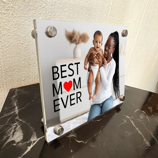 Personalised Acrylic Frame - Best Mom + Photo