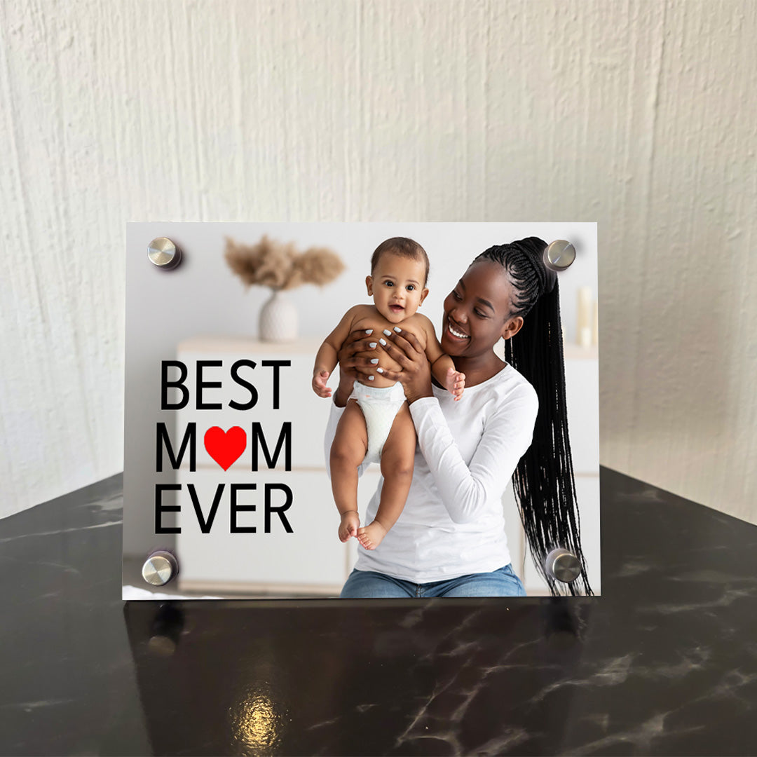 Personalised Acrylic Frame - Best Mom + Photo