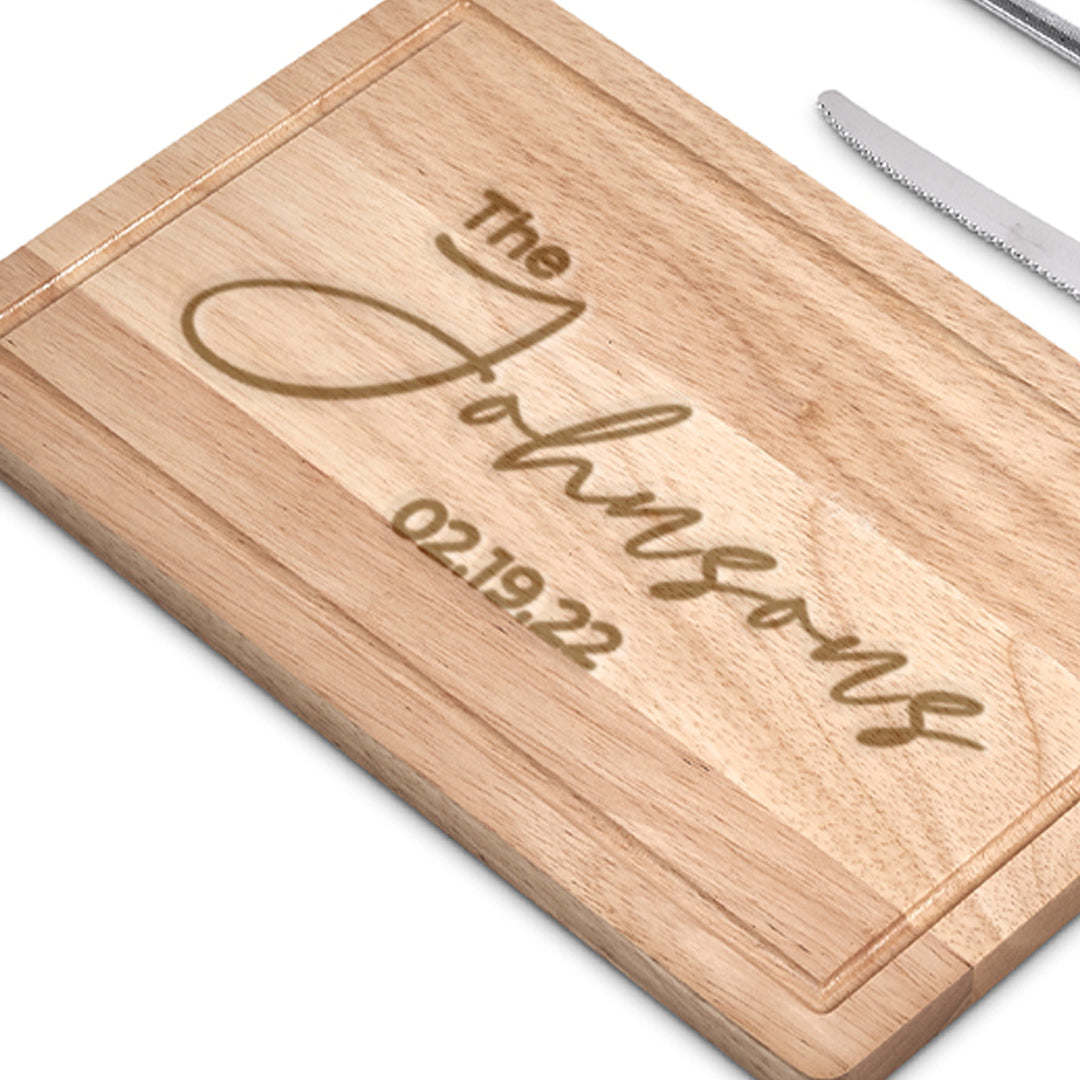 Personalized Oakwood 5-Piece Braai & Carving Set