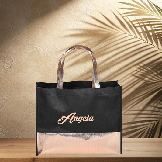 Non-Woven Shopper Bag - Gold Name