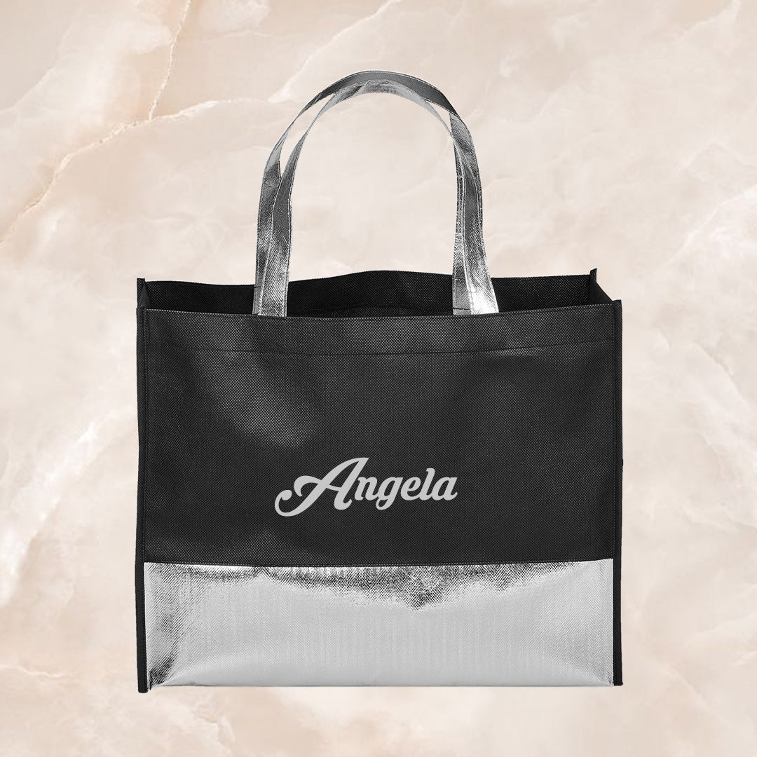 Non-Woven Shopper Bag - Grey Name