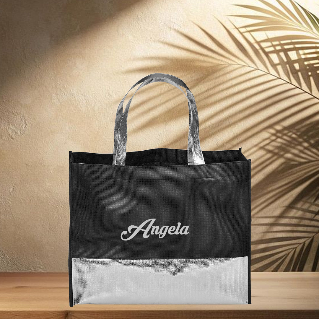 Non-Woven Shopper Bag - Grey Name