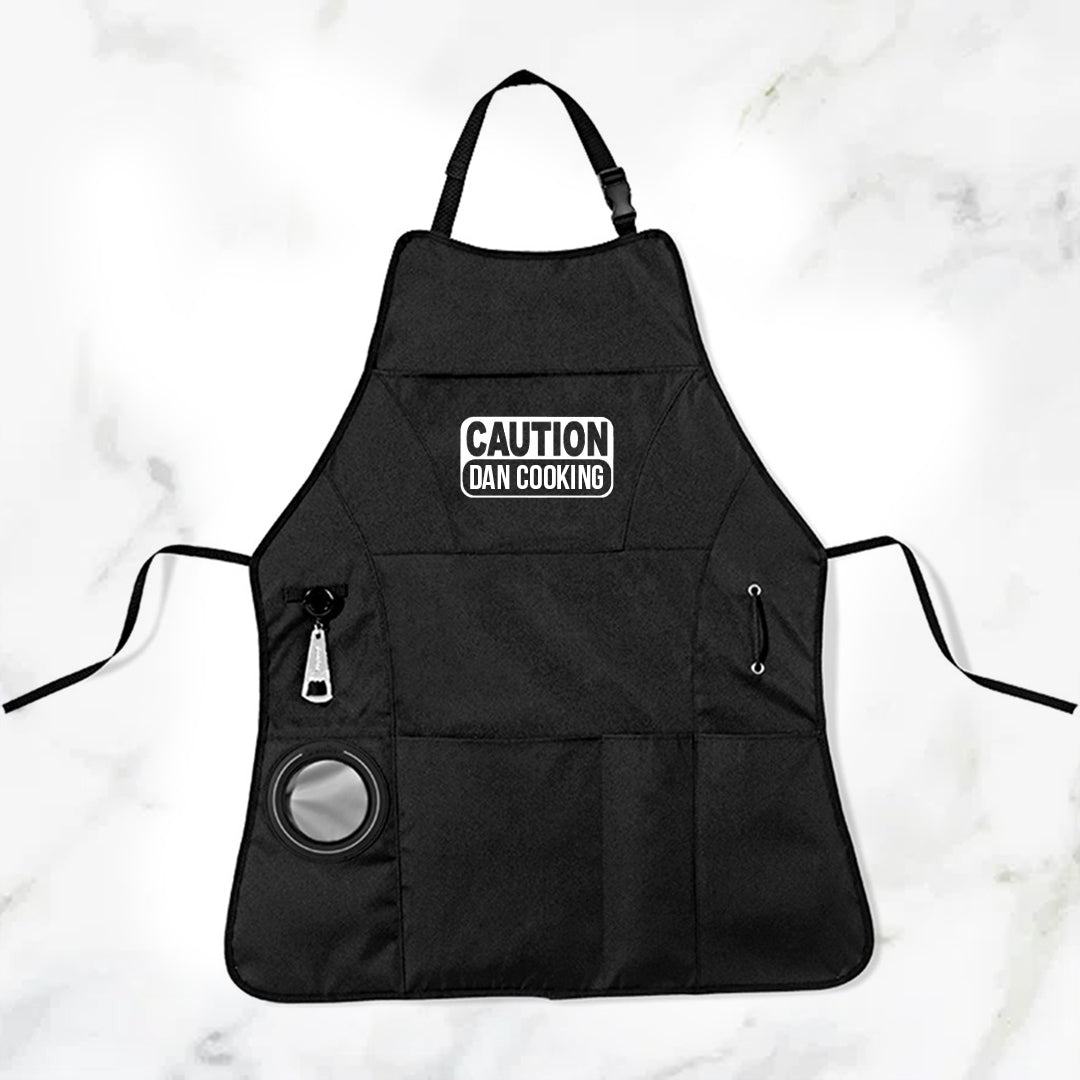 Grill Master 3-Piece Braai Apron Set - Caution