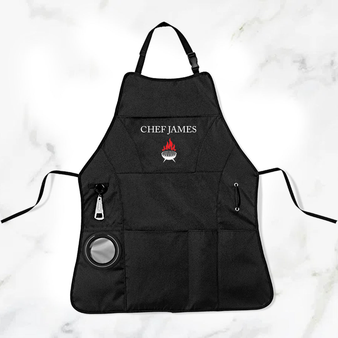 Grill Master 3-Piece Braai Apron Set - Grill + Name