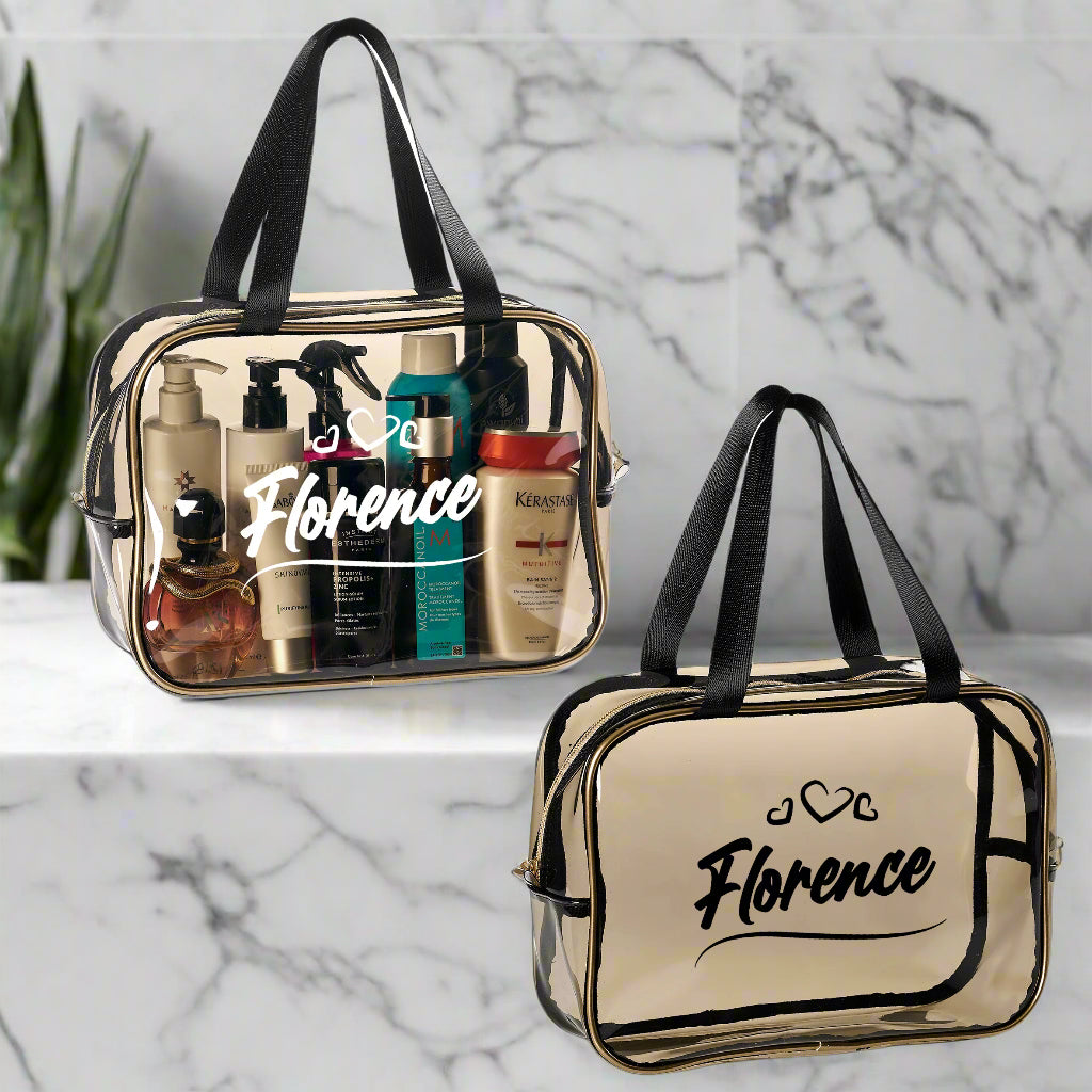 Tiffany Luxe Cosmetic/Toiletry Bag- Name