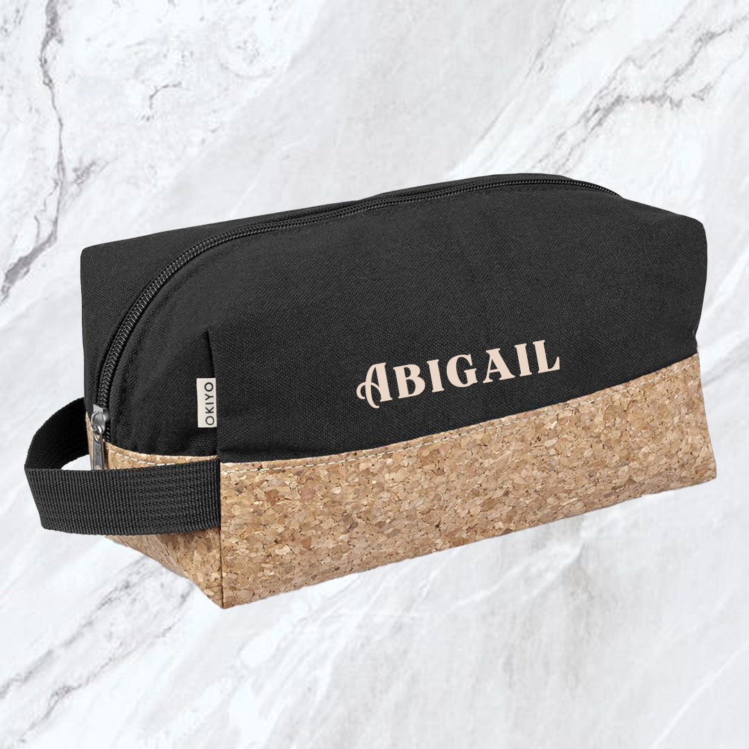 Koru Eco-Friendly Toiletry Bag - Name (BOLD)