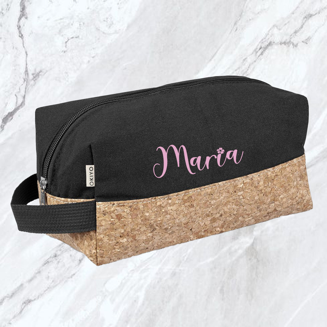 Koru Eco-Friendly Toiletry Bag - Pink Name