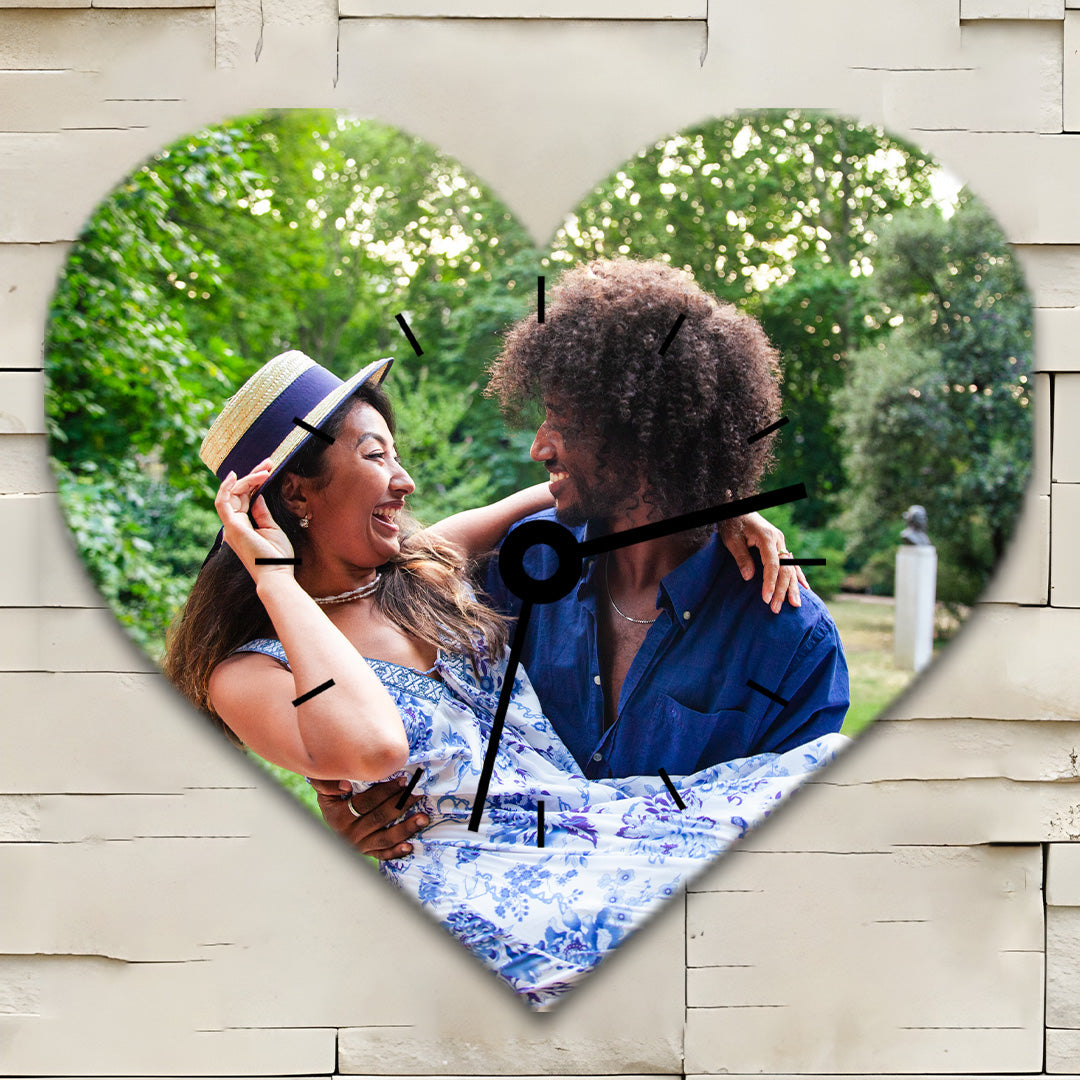 Personalised Heart Wall Clock - Photo ONLY