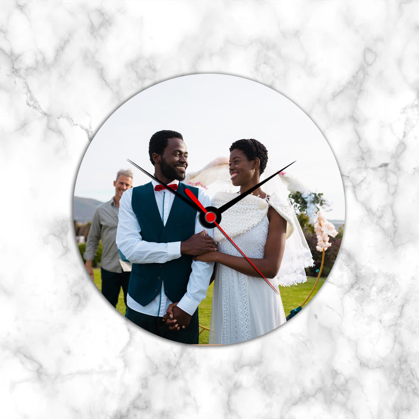 Personalised Wedding Photo Clock
