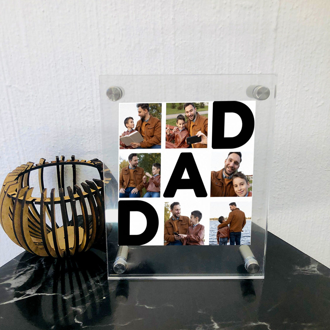 Personalised Acrylic Frame - Dad + Photos