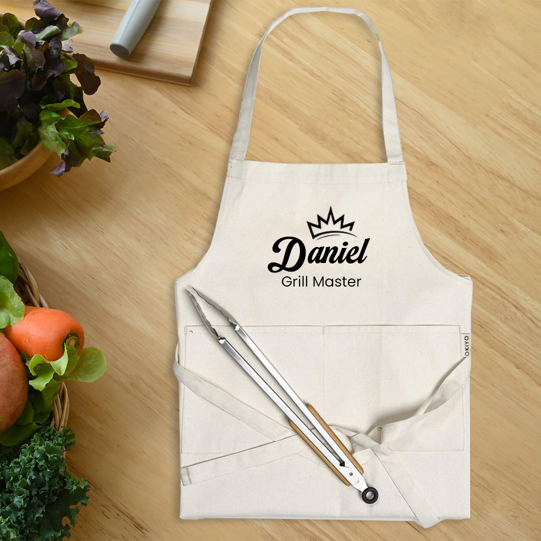 Pure Cotton Apron -Daniel Grill Master