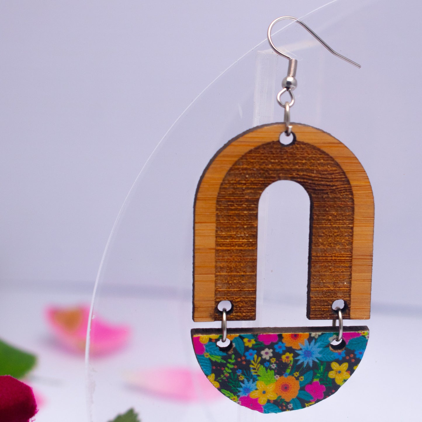 MDF Earrings Floral