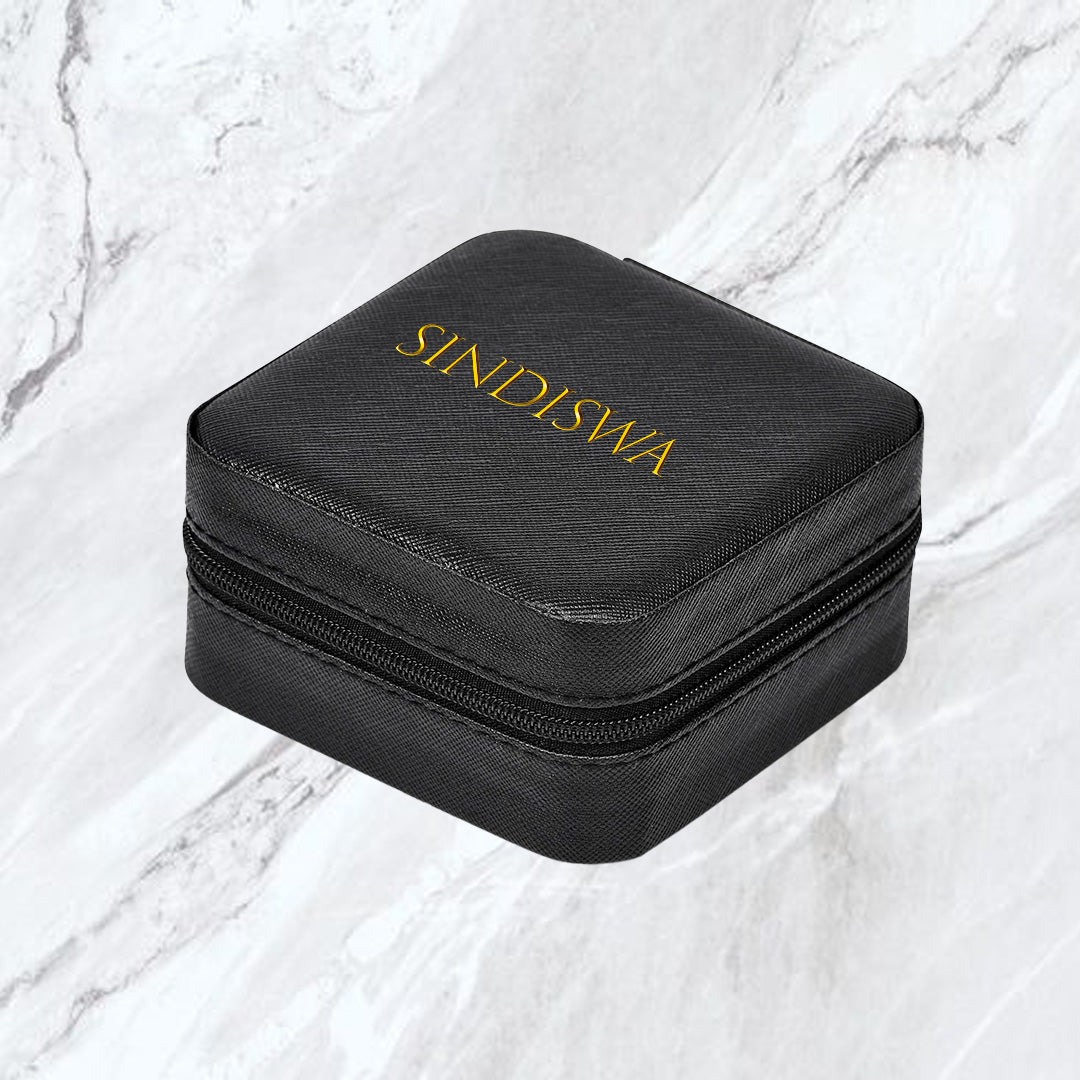 Elegance Travel jewellery Box - Gold Name