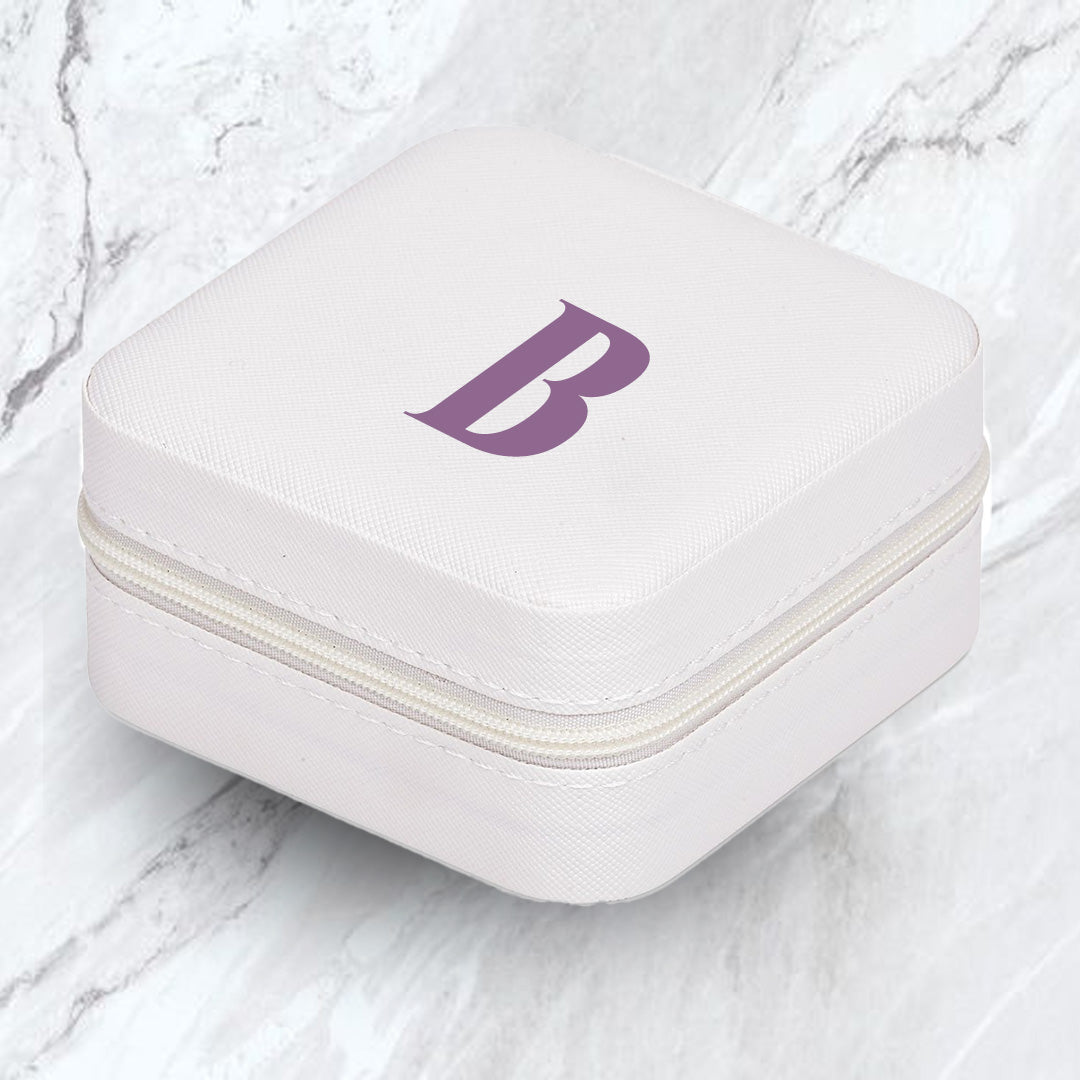 Elegance Travel Jewellery Box - Initial ONLY