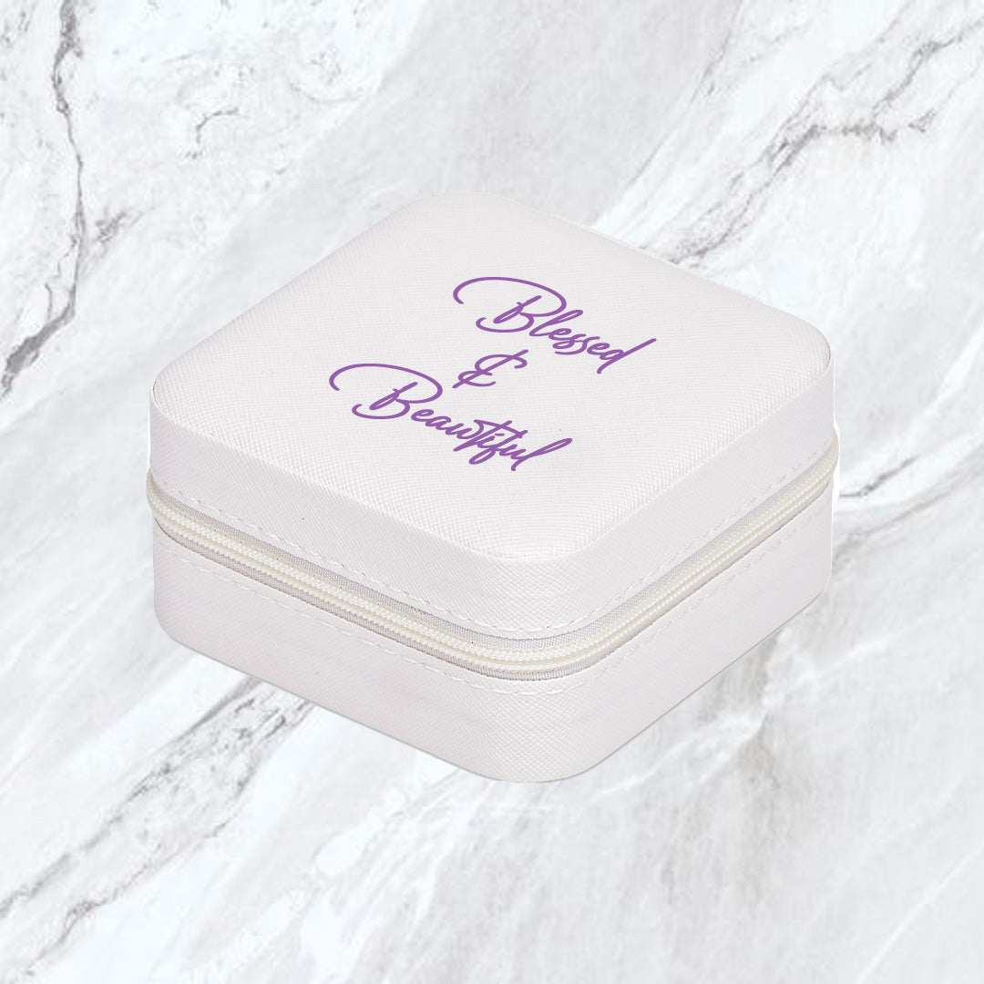 Elegance Travel Jewellery Box - Blessed & Beautiful