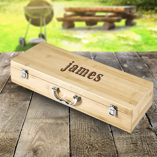 Personalised Bambo Braai Set - Name ONLY