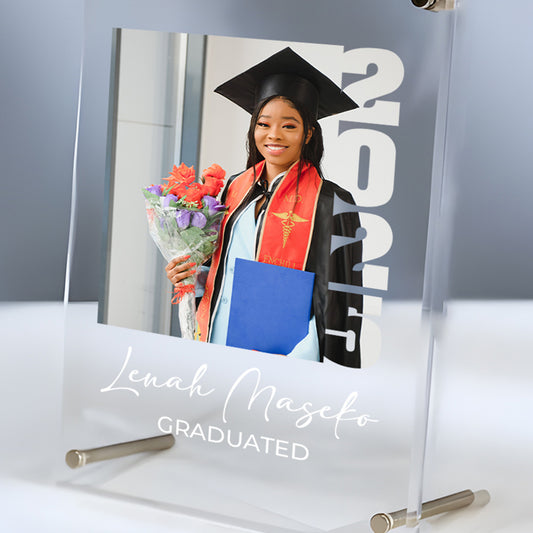 Personalised Acrylic Frame - Photo + Text