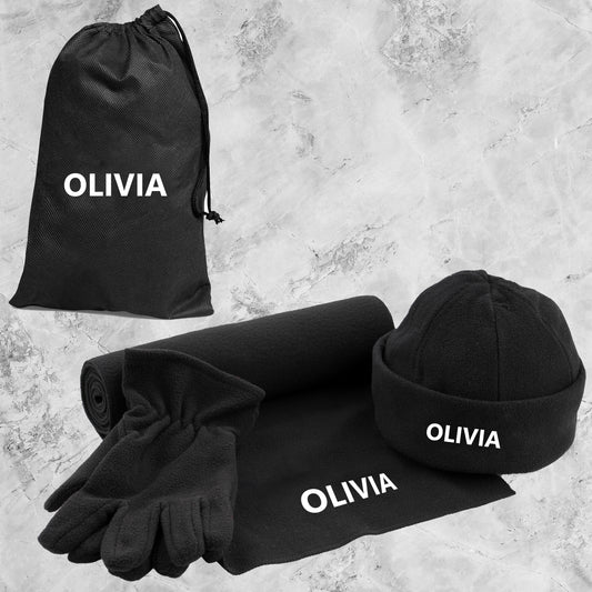 Personalised FrostHaven Fleece Set- Name ONLY