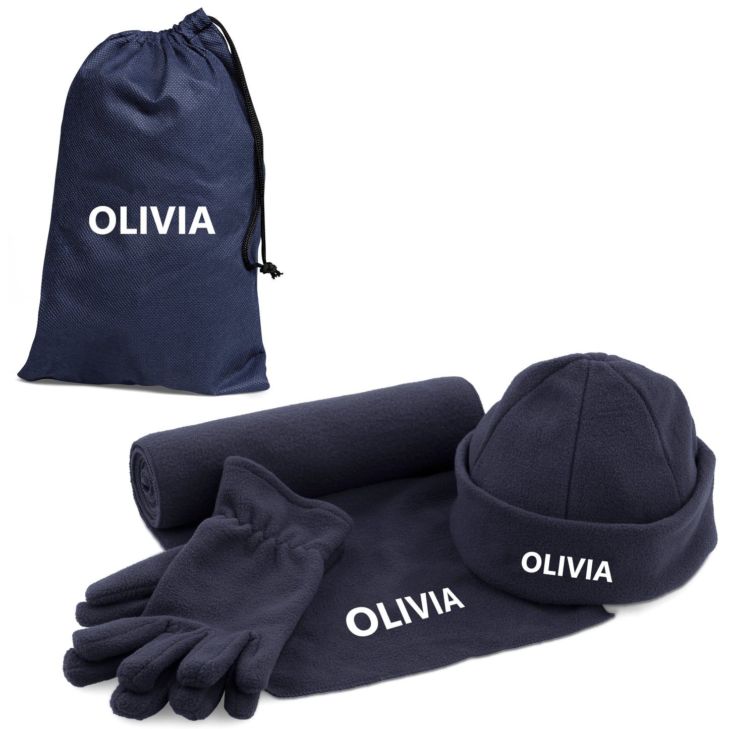 Personalised FrostHaven Fleece Set- Name ONLY