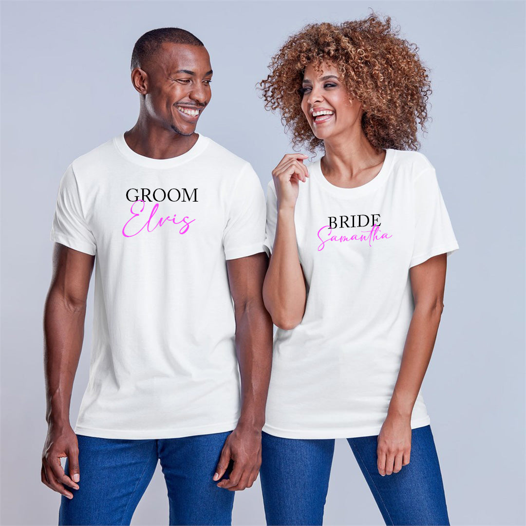Unisex EcoWear T-shirts - Bride + Groom