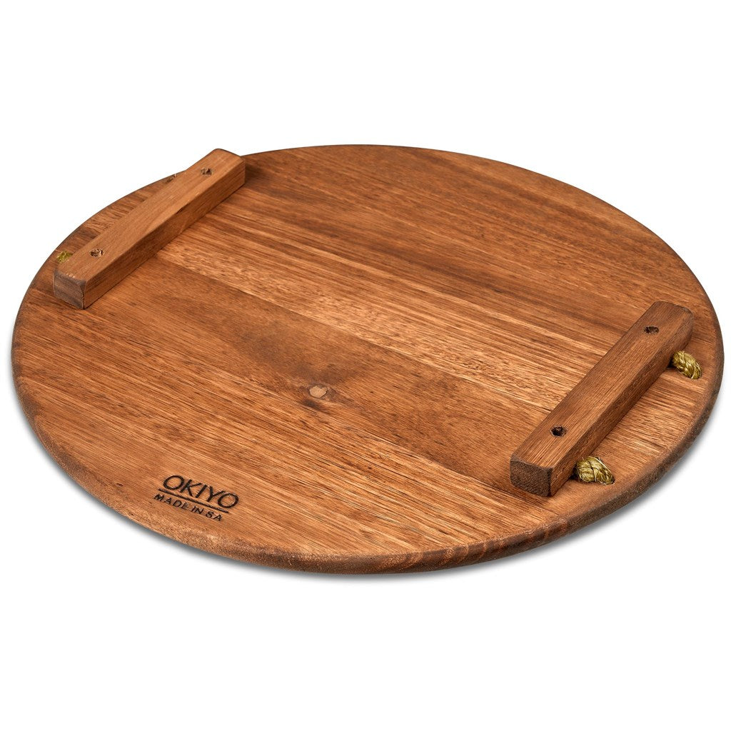 Personalized Name Large Hardwood Food Platter