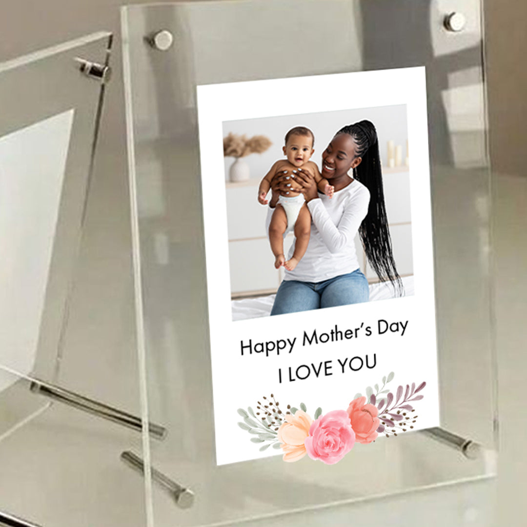 Personalised Acrylic Frame - Happy Mother's Day + Photo