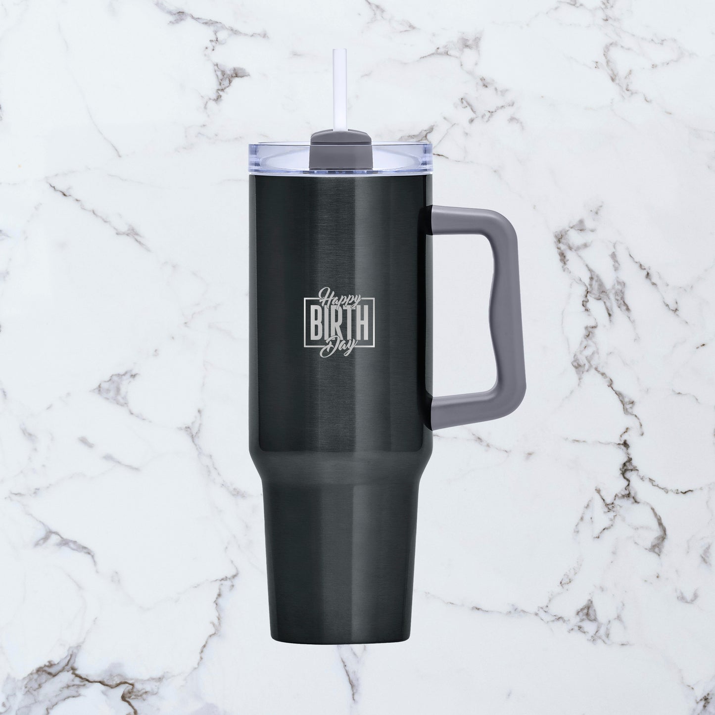 Titan Thermal Luxe Stainless Steel Vacuum Mug - Happy Birthday