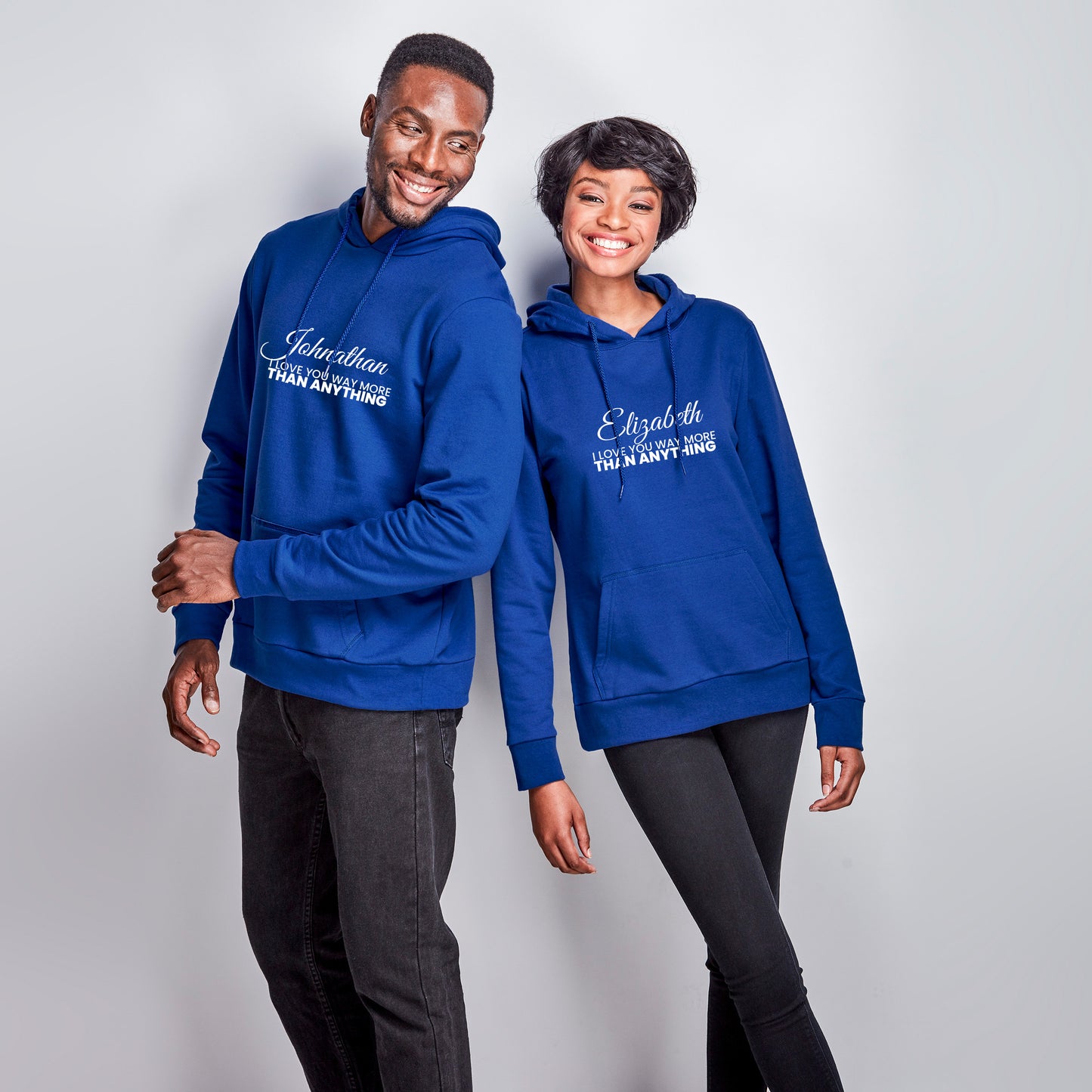 Personalized Hoodie Couple Message