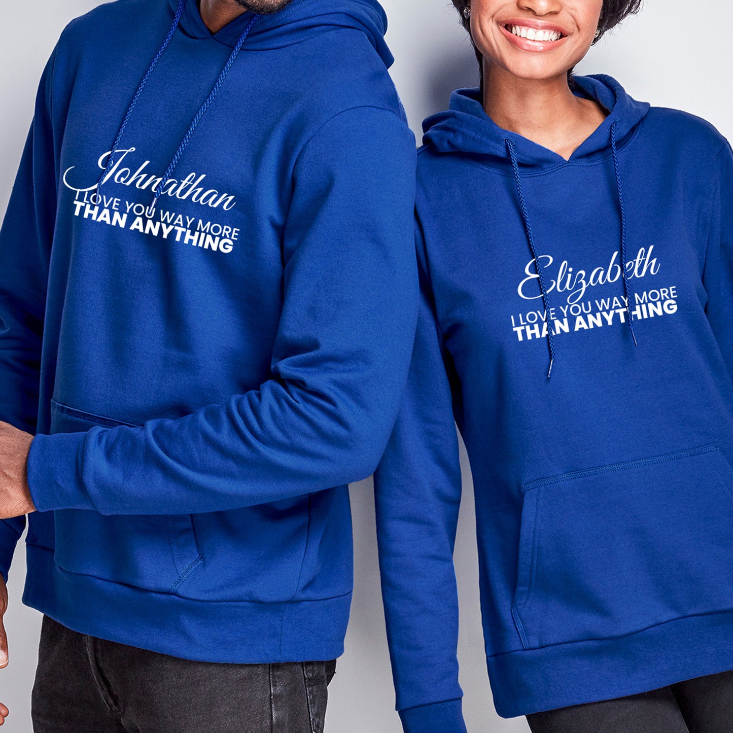 Personalized Hoodie Couple Message
