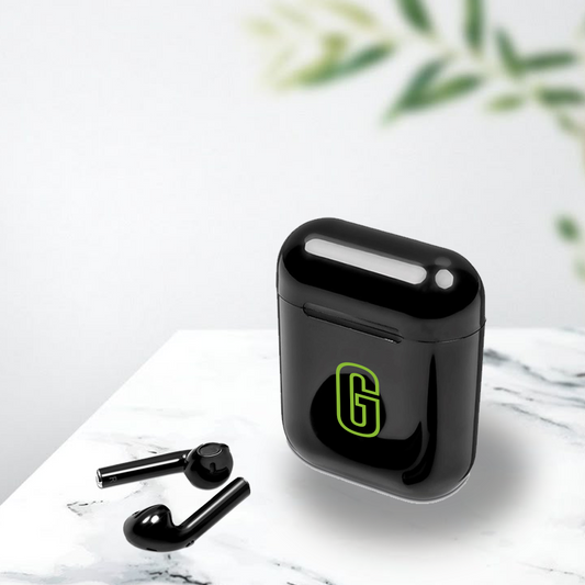 Personalised Inferno True Wireless Earbuds - Green Initial