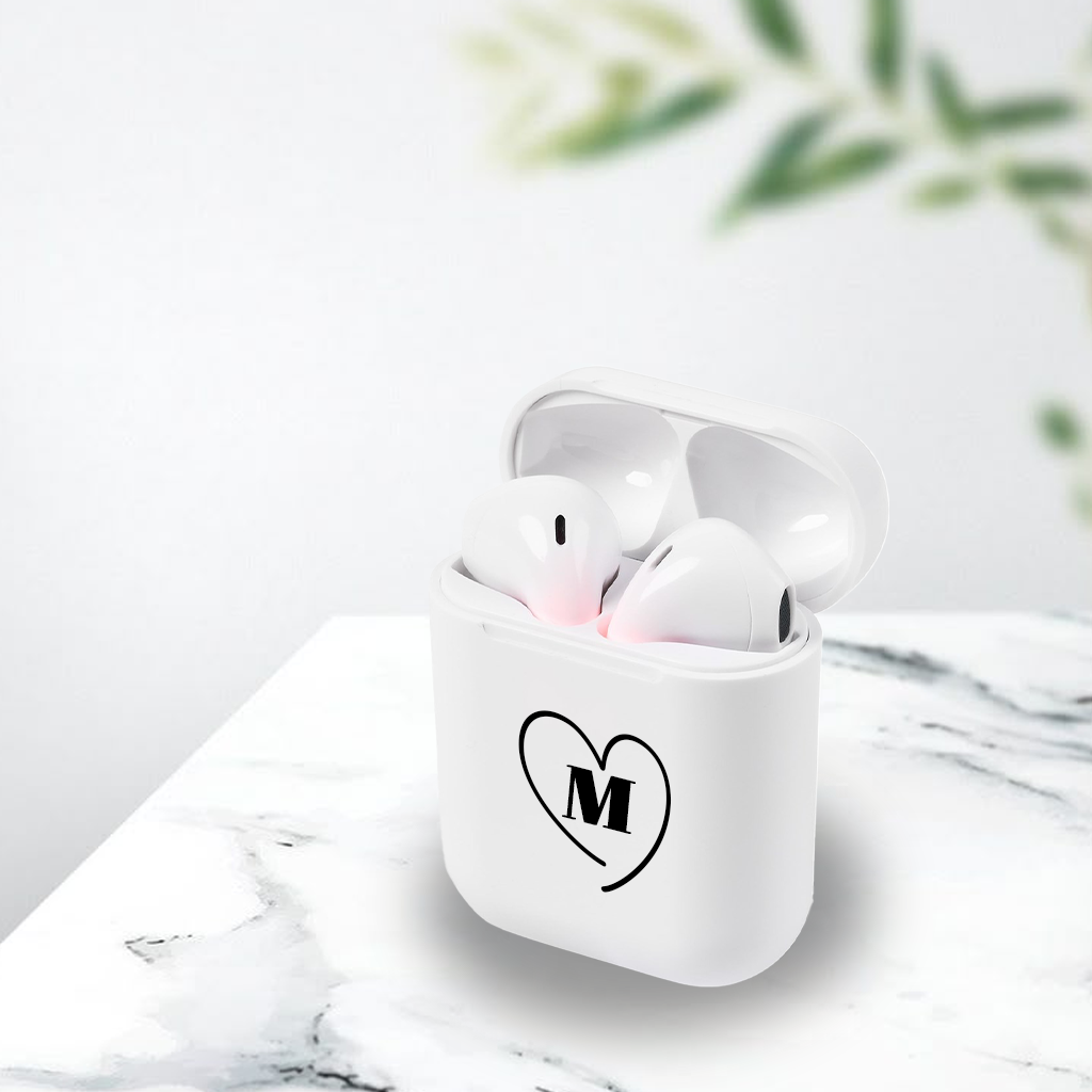 Personalised Inferno True Wireless Earbuds - Heart + Initial