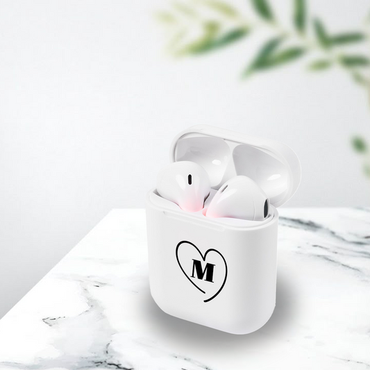 Personalised Inferno True Wireless Earbuds - Heart + Initial