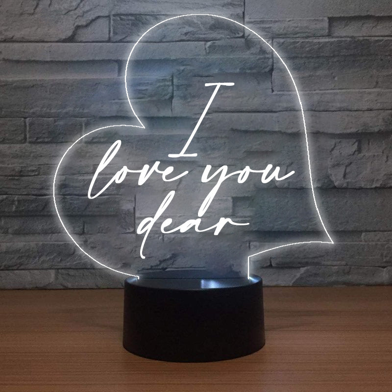 LED Lamp - I love You