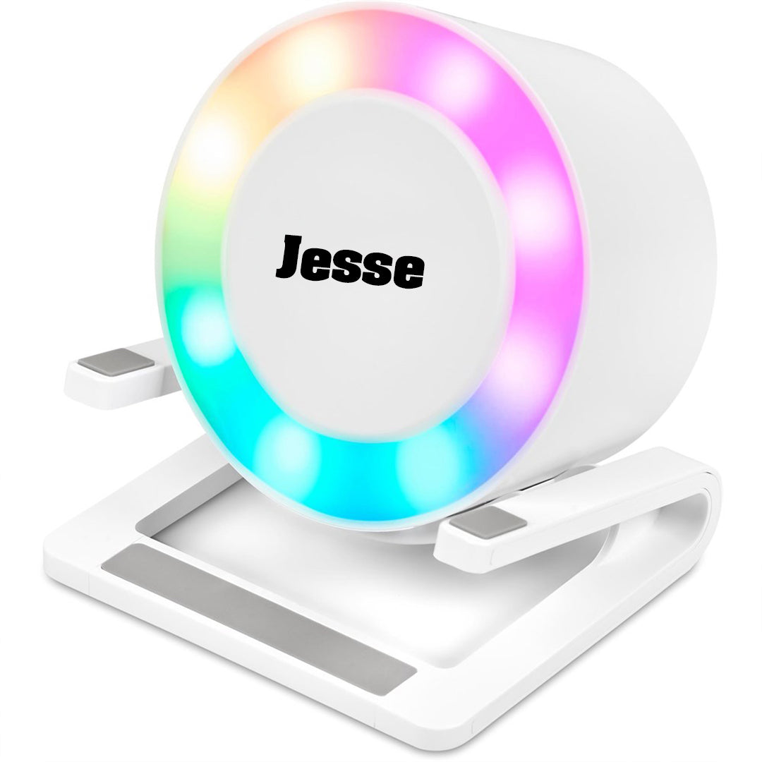 SmartStation Bluetooth Speaker, Wireless Charger, Phone Stand & Night Light - Bold Name