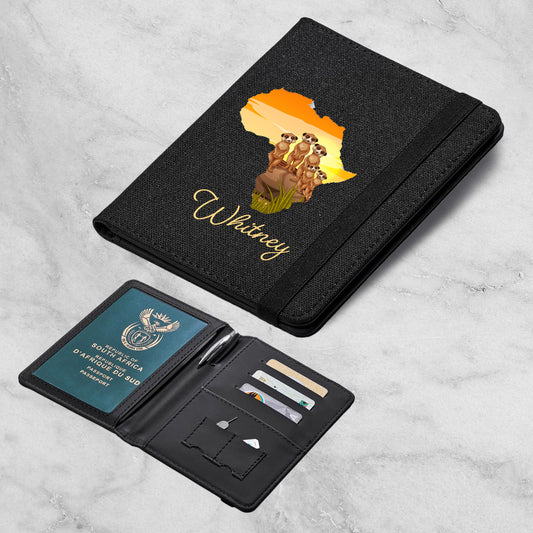 Personalised African Jungle Passport Travel Wallet