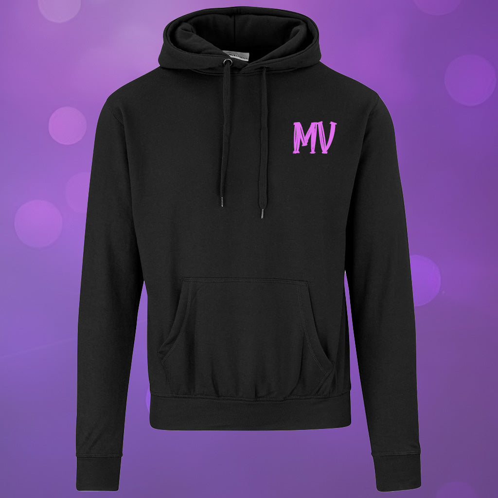 Kids Essential Hooded Sweater - Pink Initials