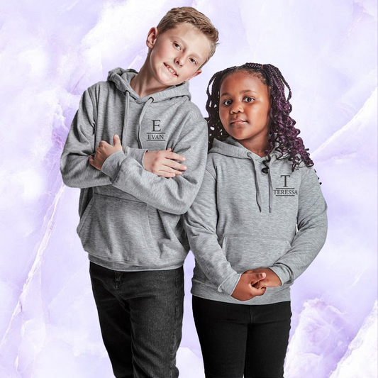 Personalised Kiddo Comfort Hoodie (Grey)