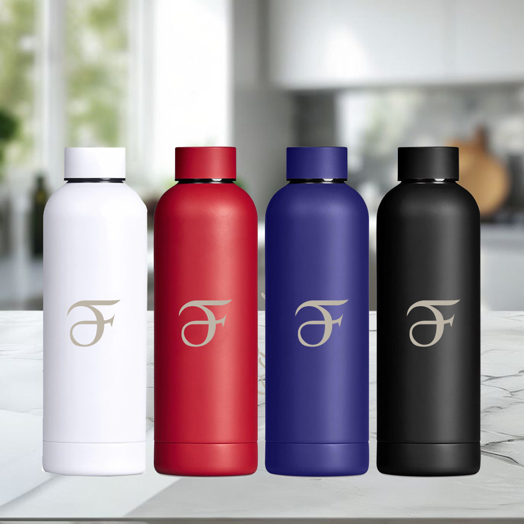 HydraLoop Recycled Stainless Steel Water Bottle – Initial (Gold)