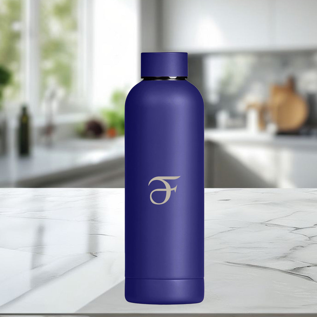 HydraLoop Recycled Stainless Steel Water Bottle – Initial (Gold)