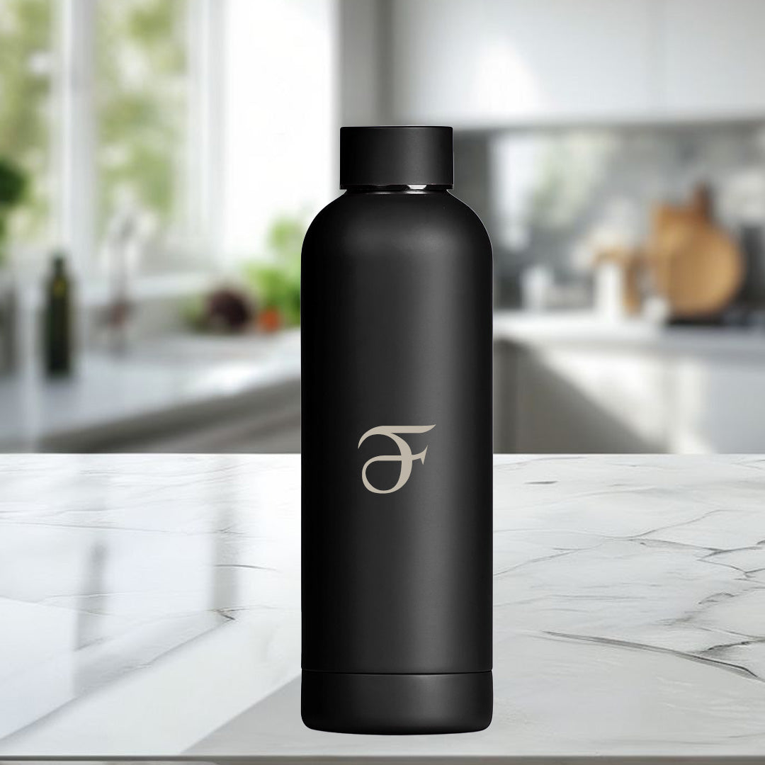 HydraLoop Recycled Stainless Steel Water Bottle – Initial (Gold)
