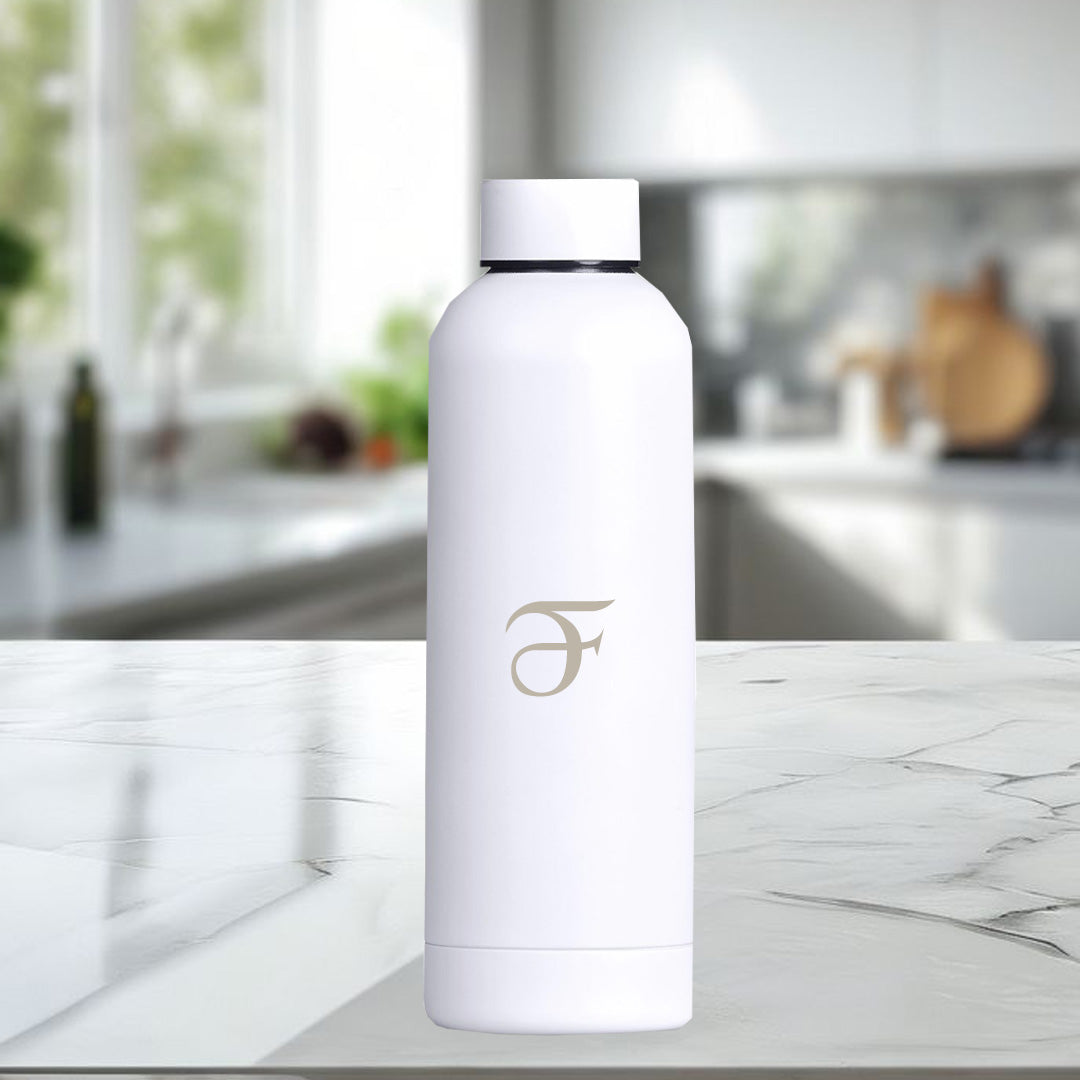 HydraLoop Recycled Stainless Steel Water Bottle – Initial (Gold)
