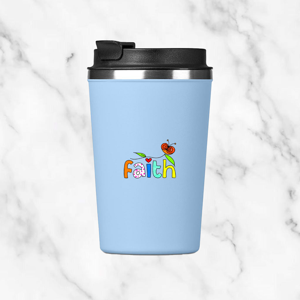 Personalised Vero Caldos Insulated Stainless Tumbler - Faith