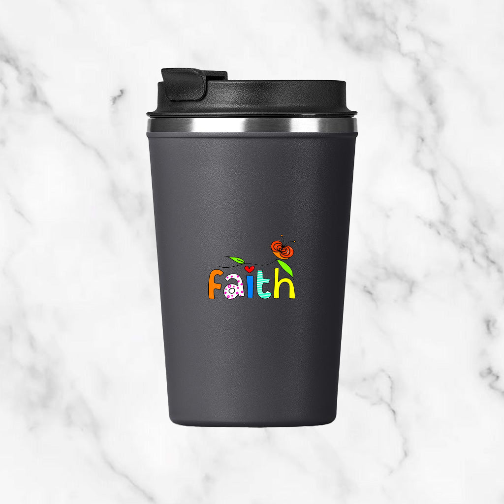 Personalised Vero Caldos Insulated Stainless Tumbler - Faith