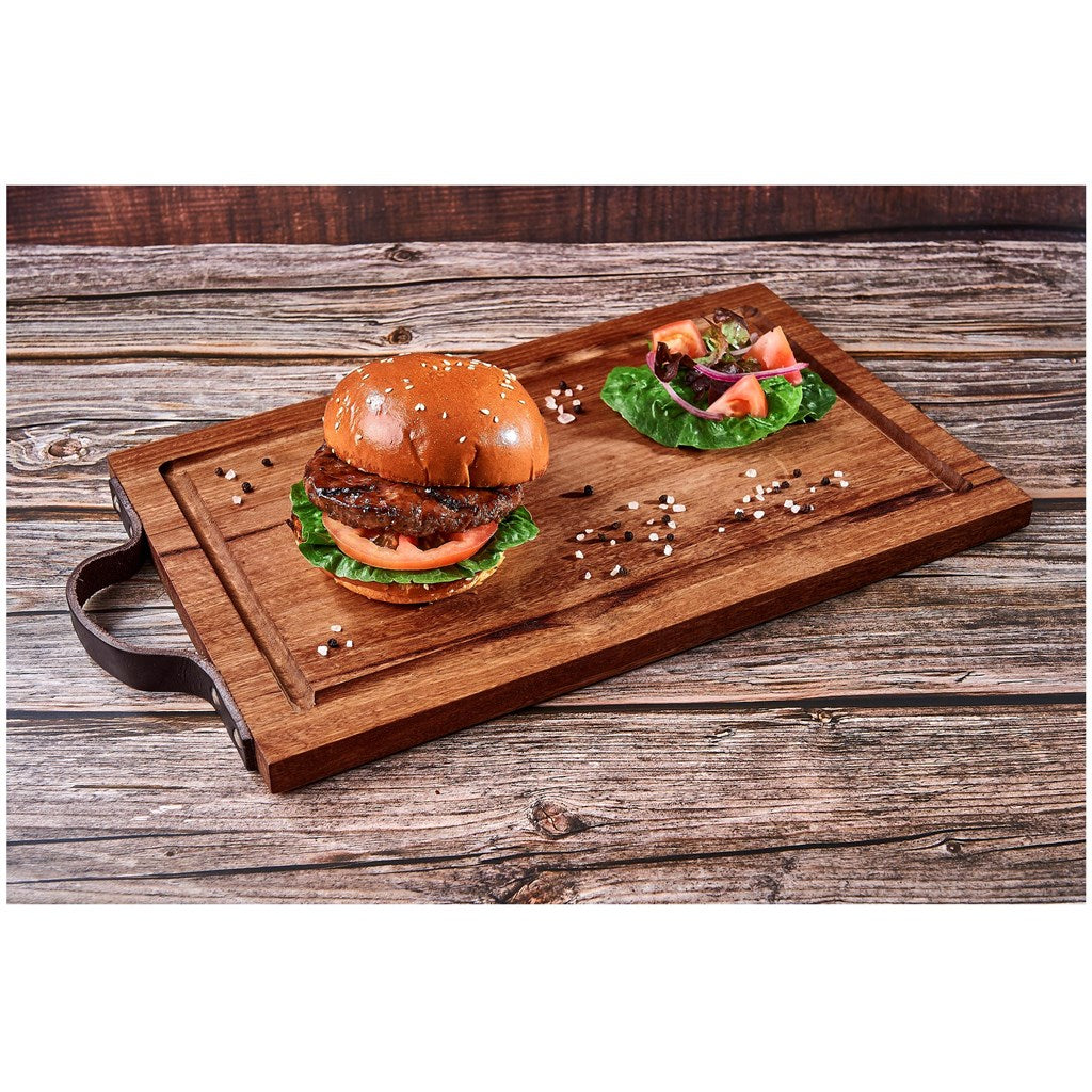 Personalized Name Anniversary - Luxury Wood Steak Serving Board