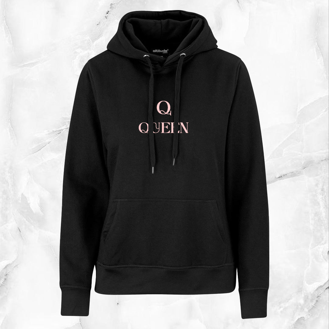 Ladies Essential Hooded Sweater - Pink Queen