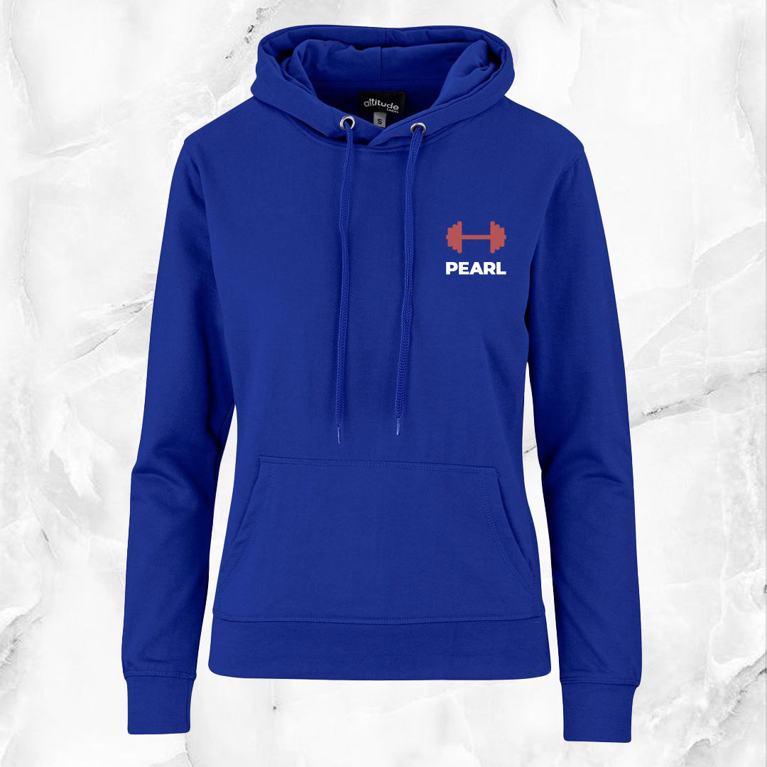 Ladies EverEssence Hoodie - Dumbbell + Name